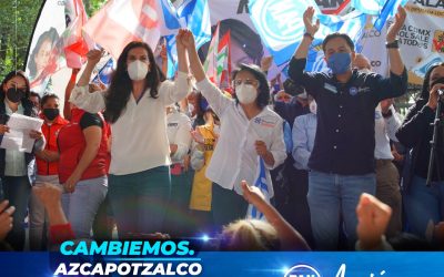 Acompañamos a la próxima Alcaldesa de Azcapotzalco Margarita Saldaña Hernández en su cierre de campaña.