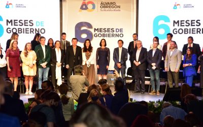 El Presidente Andrés Atayde acompañó a la Alcaldesa de la Alcaldía Álvaro Obregón en su informe de resultados.